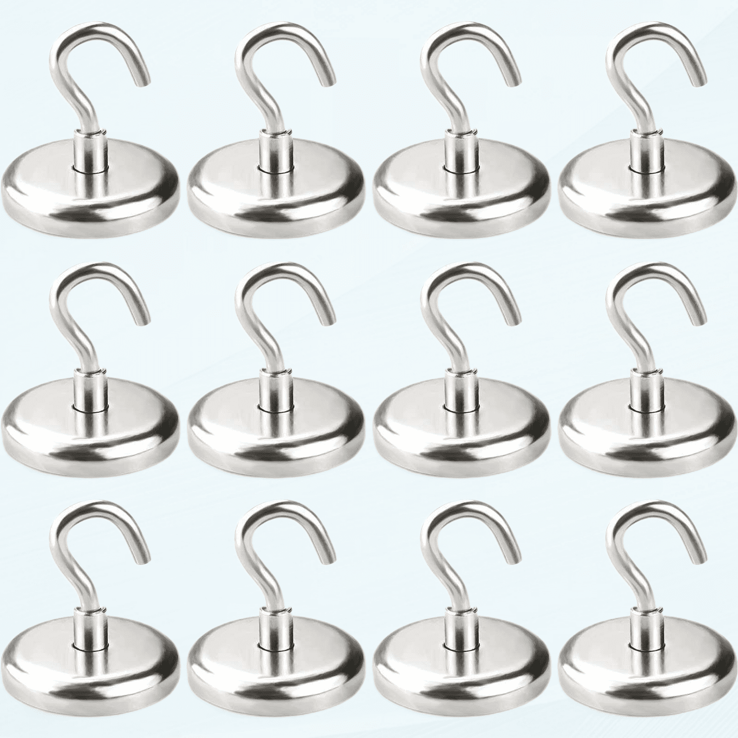 Heavy Duty Magnetic Hooks 100 LB 12pack mikede Strong Neodymium Magnet Hook for Home Kitchen Workplace Office and Garage NE32 12 in Seychelles at SCR 764 Rating 5