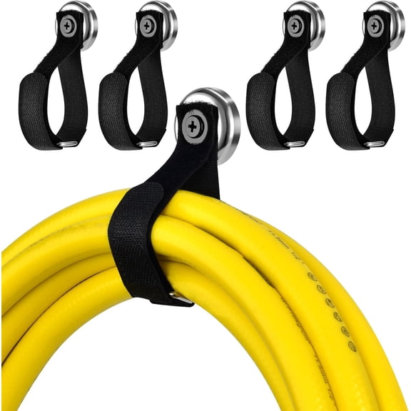 Heavy Duty Magnetic Hooks, 40LBS Magnetic Tool Holders for Garage, Workshop, RV, Pickup Truck, Storing Cables, Ropes, Wires, and Tools (4 Pack)