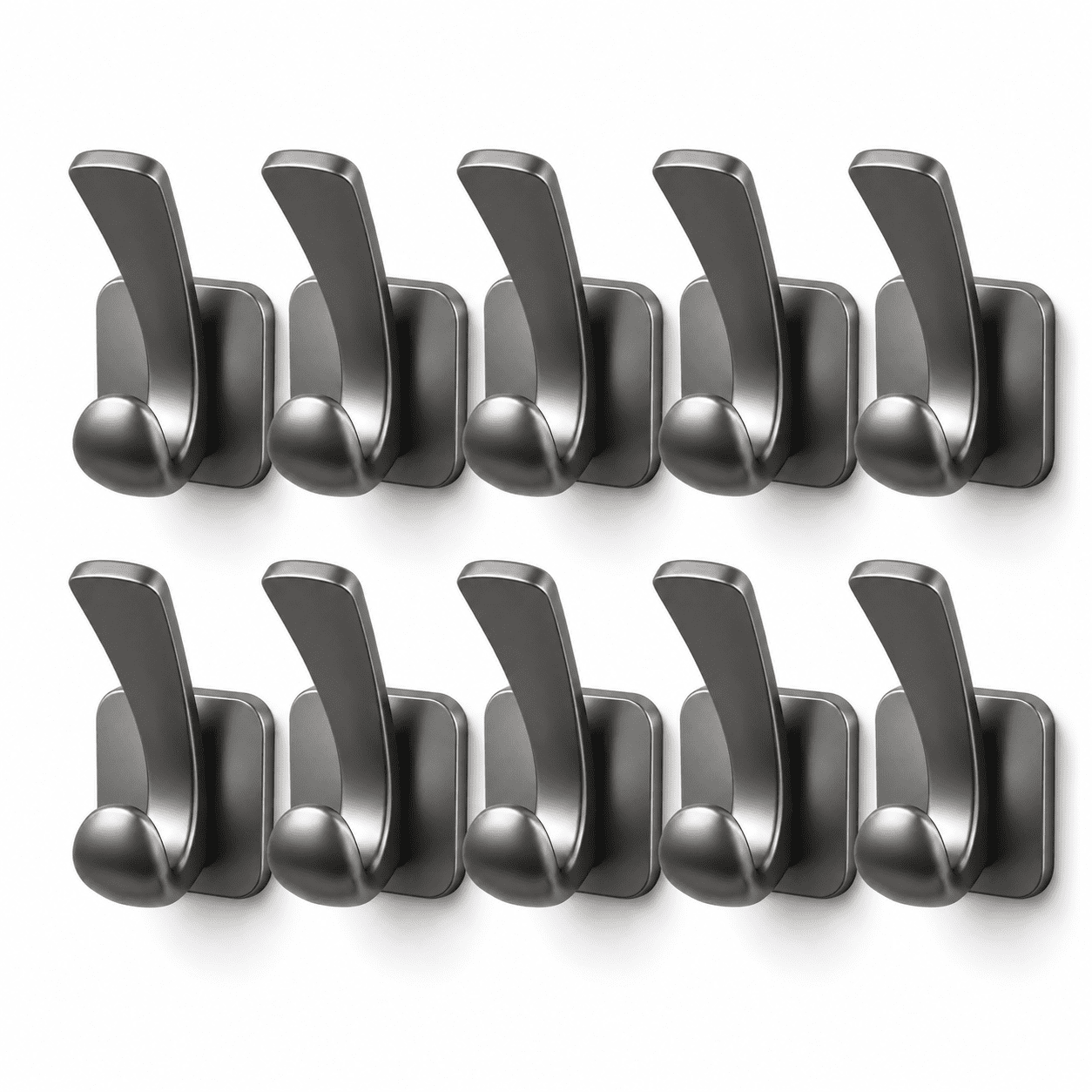 Heavy Duty Magnetic Hooks for Front Door and Refrigerator, No-Drill Carbon Steel Utility Hanger for Coats, Bags and Kitchen Organization, Removable & Reusable Multi-Purpose Storage