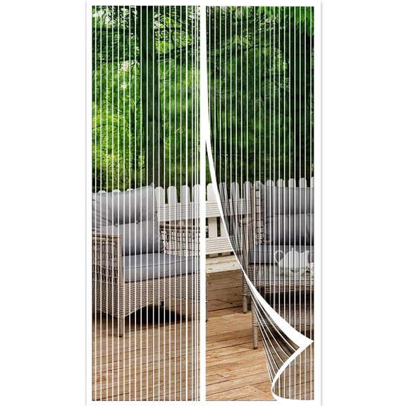 Heavy Duty Magnetic Screen Door - Fits Door Size 38x82inch, Self-Closing, Easy Install, Mesh Magnetic Screen Door Fresh Air Flow & Keep Bugs Out - Pet and Kid Friendly, Strong Magnet Design