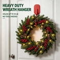 thumbnail image 1 of Heavy Duty Magnetic Wreath Hanger Hook for Front Door Kitchen Refrigerator Garage Holiday Decor No Drill, 1 of 6
