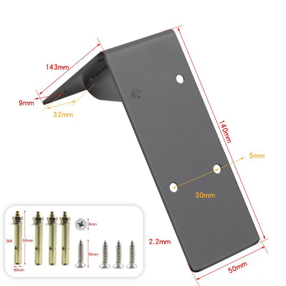 Heavy Duty Mantel Brackets, Large Metal Shelf, Wall Mounted Floating Triangle