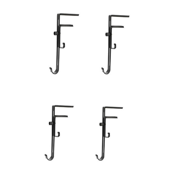 Heavy Duty Mantel Hanger Set, Tool-Free Adjustable Stocking Holder for Garlands, Wreaths, and Indoor Christmas Displays