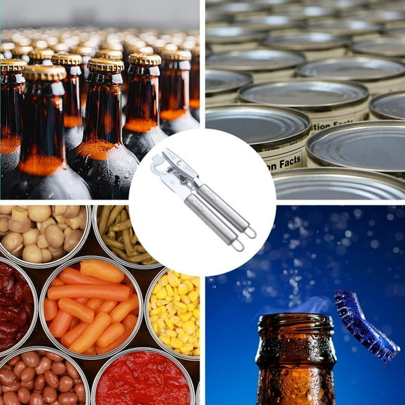 Heavy Duty Manual Can Opener for Kitchen, Stainless Steel Smooth Edge Can Opener for Seniors, Commercial-Grade Handheld Can Opener for Easy Use