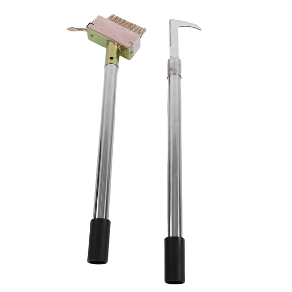 Heavy Duty Manual Crevice Weeding Tool and Crack Weeder Set with Adjustable Ergonomic Long Handle - Heavy-Duty Stainless Steel Weed Puller for Sidewalk & Garden Patio - 42 in / 106.7 cm