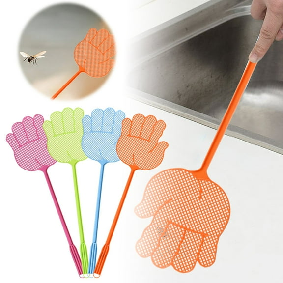 Heavy Duty Manual Fly Swatter with Long Handle for Indoor and Outdoor