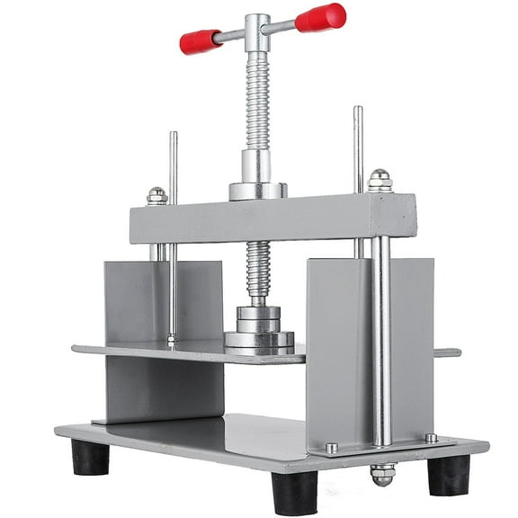 Heavy-Duty Manual Paper Press, 12x8.6 Inch, 10cm Steel Frame, A4 Paper Flattening & Bookbinding Machine