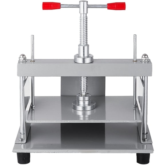 Heavy-Duty Manual Paper Press, 12x8.6 Inch, 10cm Steel Frame, A4 Paper Flattening & Bookbinding Machine