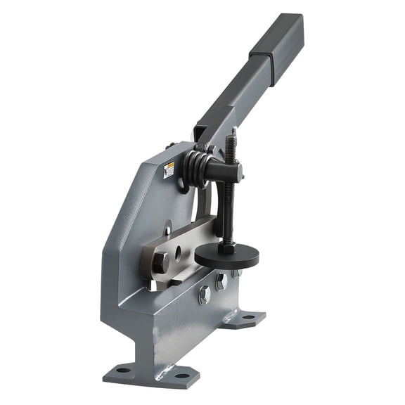 Heavy Duty Manual Plate Shear, 6 Inch Metal Cutter with Steel Frame for Cutting Aluminum, Copper, Rebar, and Sheet Metal