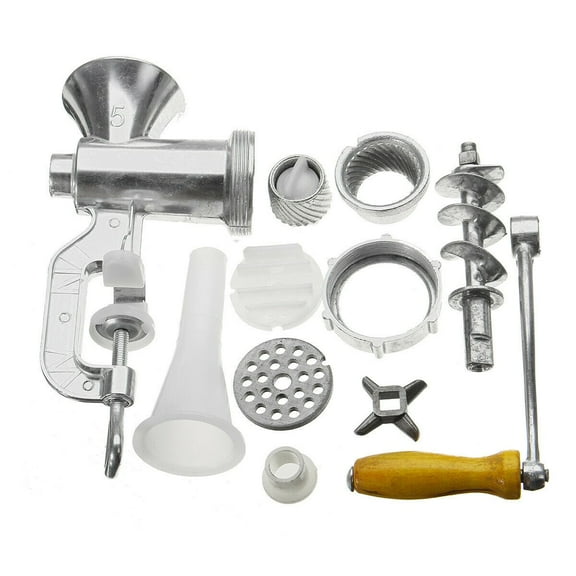 Heavy Duty Manual Sausage Maker Filler Meat Mincer Grinder Hand Operated Machine