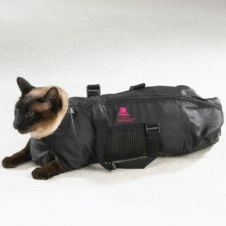 Heavy Duty Mesh Cat Grooming Bathing Restraint Bag 3 Sizes & Vet Sets Available (Large)