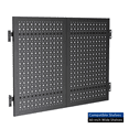 thumbnail image 1 of Heavy-Duty Metal Back Pegboard Panel for Garage Shelving – Back - Mount Tool Storage Board, Compatible with Hooks & Accessories, 1 of 5