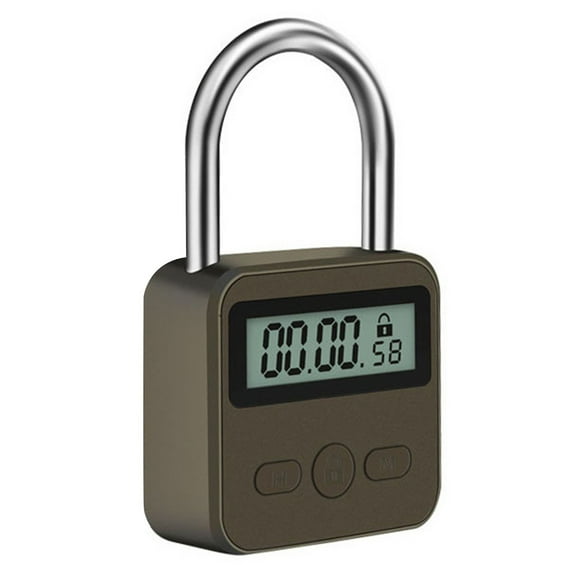 Heavy Duty Metal Body Time Lock, Waterproof USB Rechargeable Padlock, LCD Display Timer For Safety And Convenience Home Security
