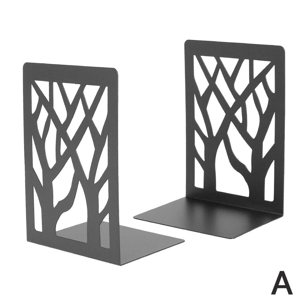 Heavy Duty Metal Bookends Book Ends Office.Stationery Supports Holder