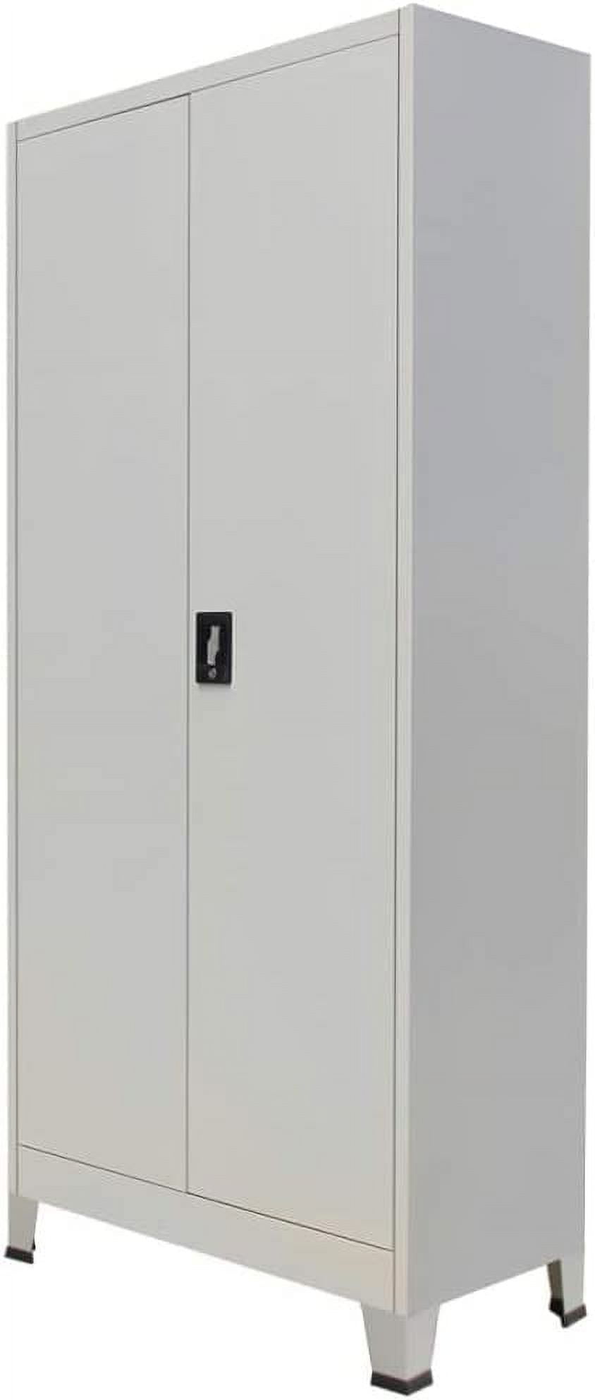 Heavy Duty Metal Cabinet Steel Storage Cabinet with Doors Home Office