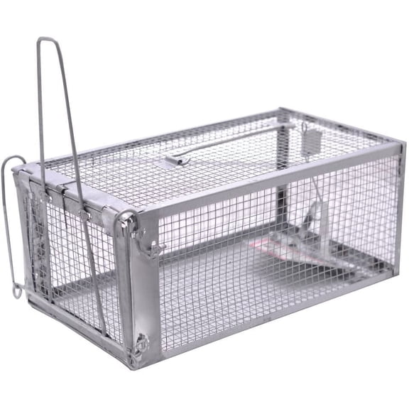 Heavy-Duty Metal Cage Trap for Safe Rodent Control Effective Mouse & Rat Catcher