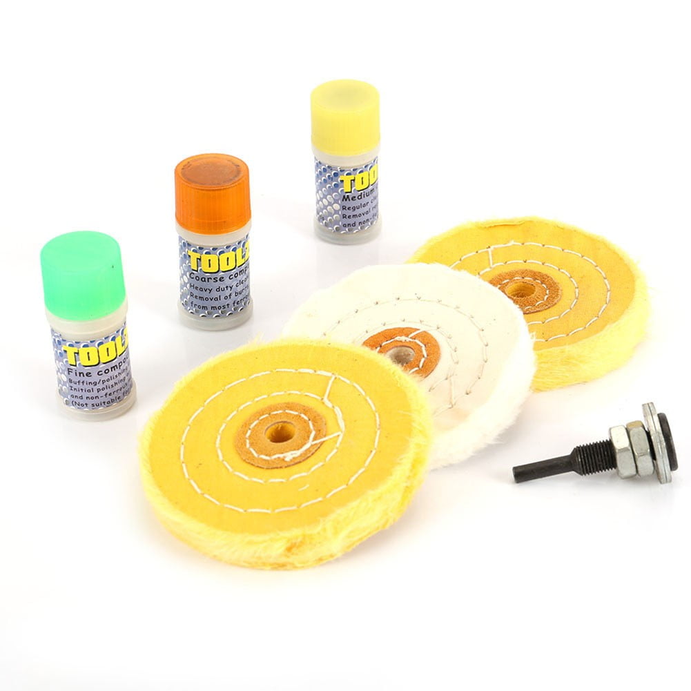 Heavy Duty Metal Cleaning And Polishing Kit With Buffing Wheel And