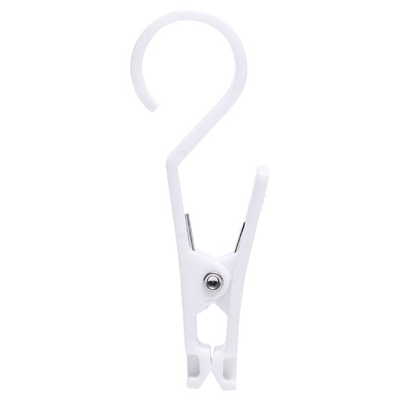 Heavy Duty Metal Clips for Tent Poles with Hook Portable Outdoor Gear Hanging Hook Compact Accessory Hooks Multi-function Camping Clip Hooks Suitable for Camping Tents,Garden Canopies(10pc),White