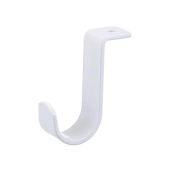 Heavy Duty Metal Closet Rod Brackets, Wall Mounted Closet Pole Support Brackets with Screws for Bedroom, Living Room, Shelf Organizer