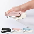 thumbnail image 1 of Heavy Duty Metal Desk Stapler | Rotating Center Seam Binding Feature | 25 Sheet Capacity | NonSlip Base | Ergonomic Grip | Full Sheet Size | 1 Pc | Blue Pink | Office & Classroom Use, 1 of 6