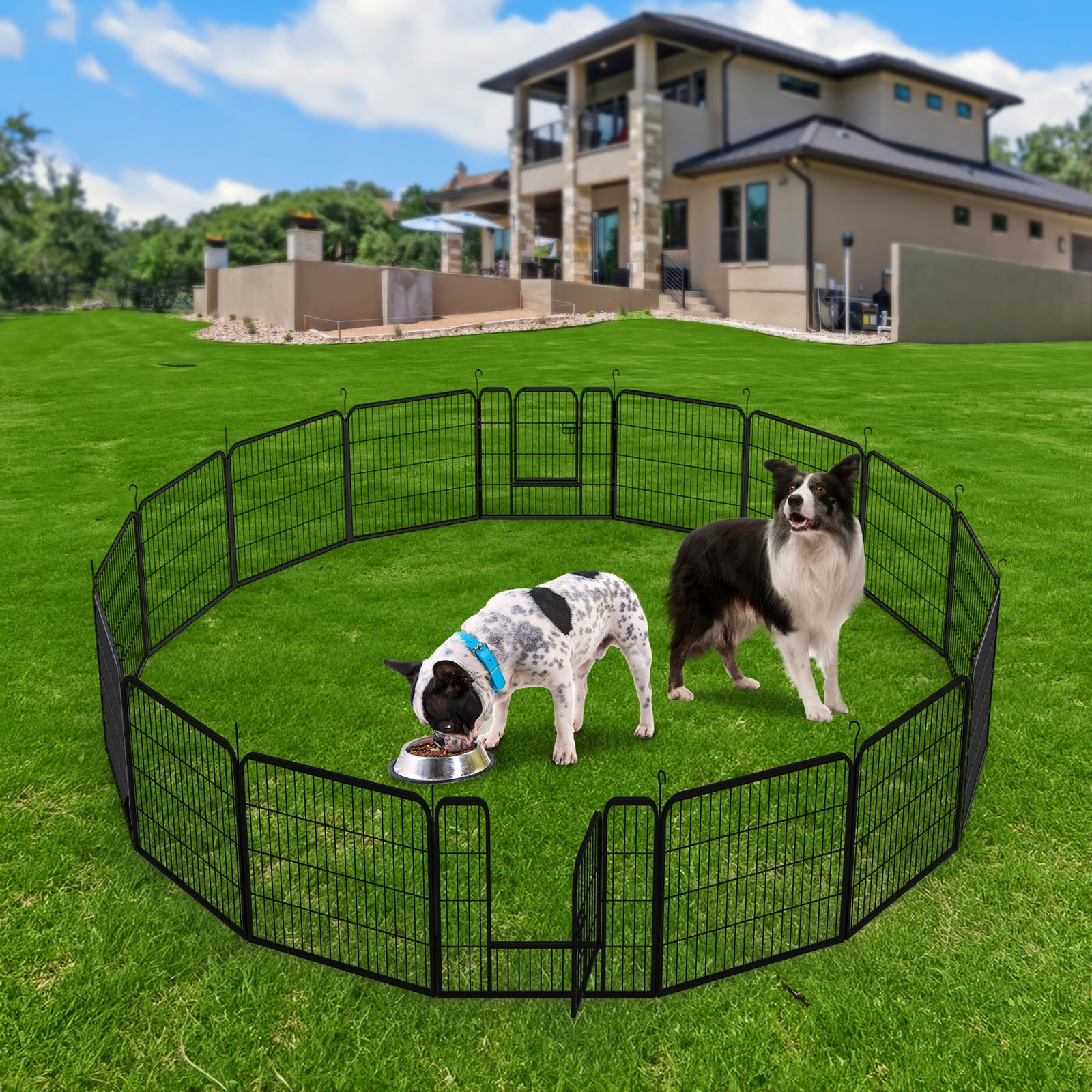 Photo inspiration: Gallery Detail: Heavy Duty Metal Dog Puppy Playpen Fence 16 Panels 24