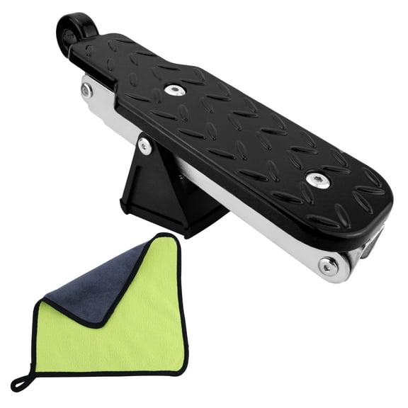 Heavy Duty Metal Door Step for Car Roof Loading 7 Leveling Height Adjustment easy installs Car Door Step for Vehicles