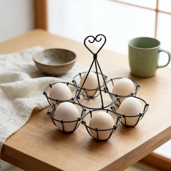 Heavy Duty Metal Eggs Holder Countertop Decor Kitchen Dining Room Organization Egg Storage Display Rack Farmhouse Egg Baskets