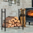 thumbnail image 1 of Heavy Duty Metal Firewood Log Rack Wood Storage Firewood Holder Indoor Outdoor, 1 of 8