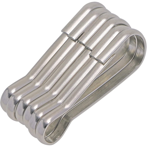 Heavy Duty Metal Flag Pole Snap Clips Loop Hook Flagpole Attachment 6 Pack