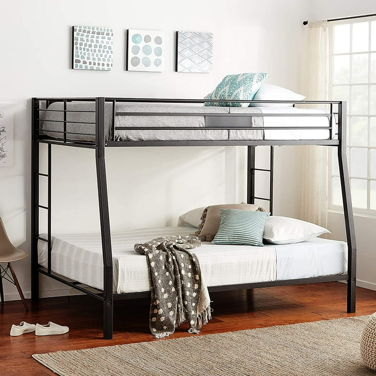 Twin over queen bunk bed metal frame cheap