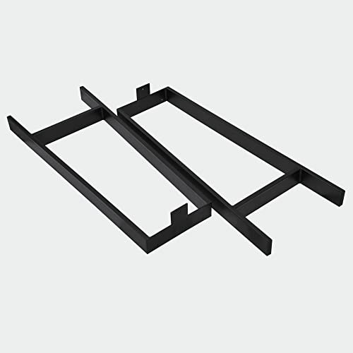 Heavy Duty Metal Furniture Table Legs H Type Black DIY Iron Legs 32