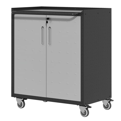 Heavy-Duty Metal Garage Storage Cabinet With Wheels, Sturdy And Durable Tool Storage Cabinet For Garage Office Home Organizer