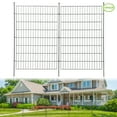 thumbnail image 1 of Heavy-Duty Metal Garden Fence Panels - Rustproof Carbon Steel Decorative Barrier with Gate - No-Dig Easy Install, Secure Animal Control, Yard & Patio, 1 of 7