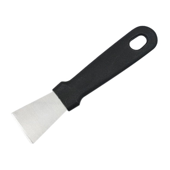 Heavy Duty Metal Grill Scraper, Multipurpose Cleaning Spatula with Straight and Angled Edge, BBQ Flat Top Griddle Tool, Non Scratch Surface for Cast Iron Pan
