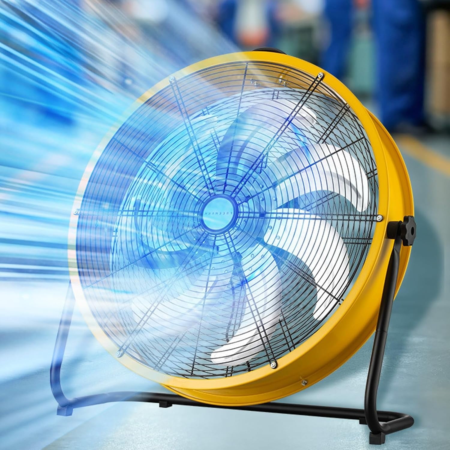 Heavy Duty Metal Industrial Fans, Commercial Floor Fans, 3-Speed High ...