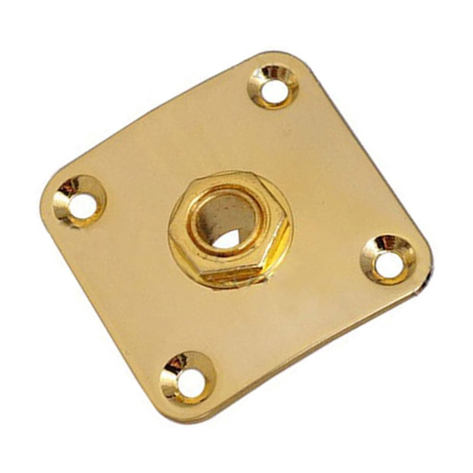 Heavy-Duty Metal Input Jacks Plate for Electric Guitars, Fit with 4 ...