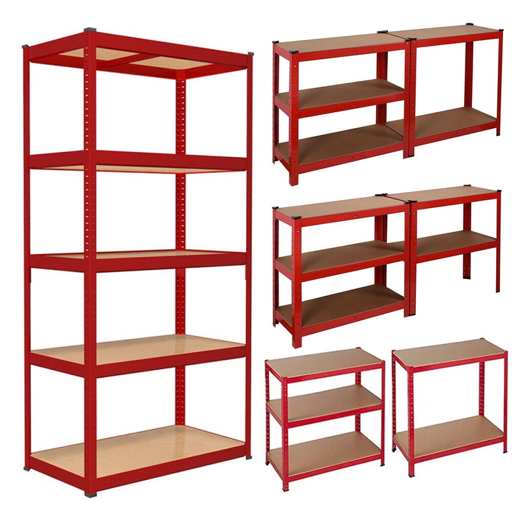 Heavy Duty Metal Muscle Rack Shelving Storage 35"W x 16"D x 71"H Garage