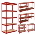 Heavy Duty Metal Muscle Rack Shelving Storage 35"W x 16"D x 71"H Garage