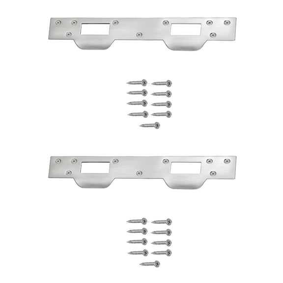Heavy Duty Metal Plate Reinforcer Double Hole Security Plate for Door Lock