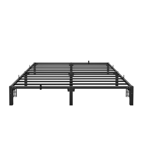 Heavy-Duty Metal Platform Bed Frame - Noise-Free Easy Assembly, No Box Spring Needed, Fits King/Queen/Full/Twin Sizes (Black)