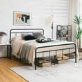 thumbnail image 1 of Heavy Duty Metal Platform Bed Frame with Headboard-Full Size, 1 of 10