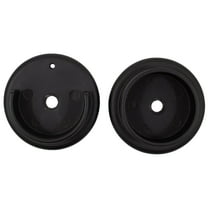 Heavy-Duty Metal Pole Sockets, Fits Poles up to 1-3/8" Diameter, Matte Black by Stone Harbor Hardware