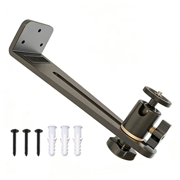 Heavy Duty Metal Projector Ceiling Mount Bracket Compatible for 1/4in /6mm Interfaces Devices Projector Wall Mount