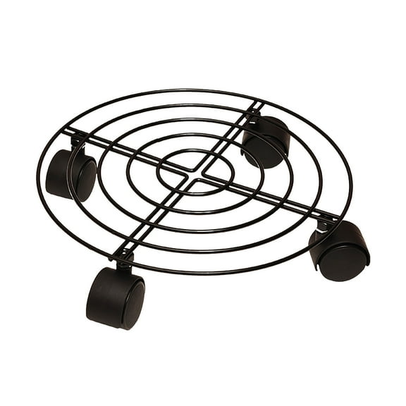 Heavy Duty Metal Rolling Plant Stand with 4 Lockable Wheels | 330 lb Capacity Flower Pot Saucer | Indoor/Outdoor Use for Large Planters & Furniture