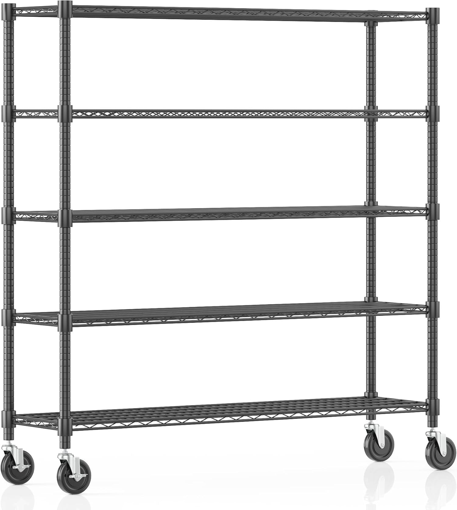She Has A Rack Heavy Duty Metal Shelves for Storage, 5 Tier Storage Racks and Shelving ...