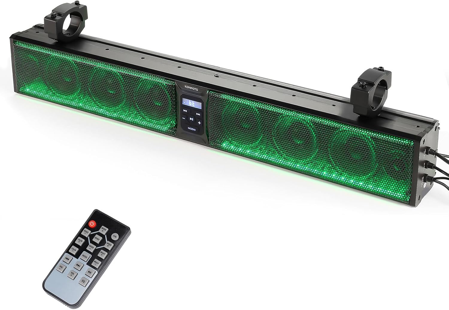 Heavy-Duty Metal Soundbar 32-inch 8-Speaker Bluetooth Waterproof IP65 ...