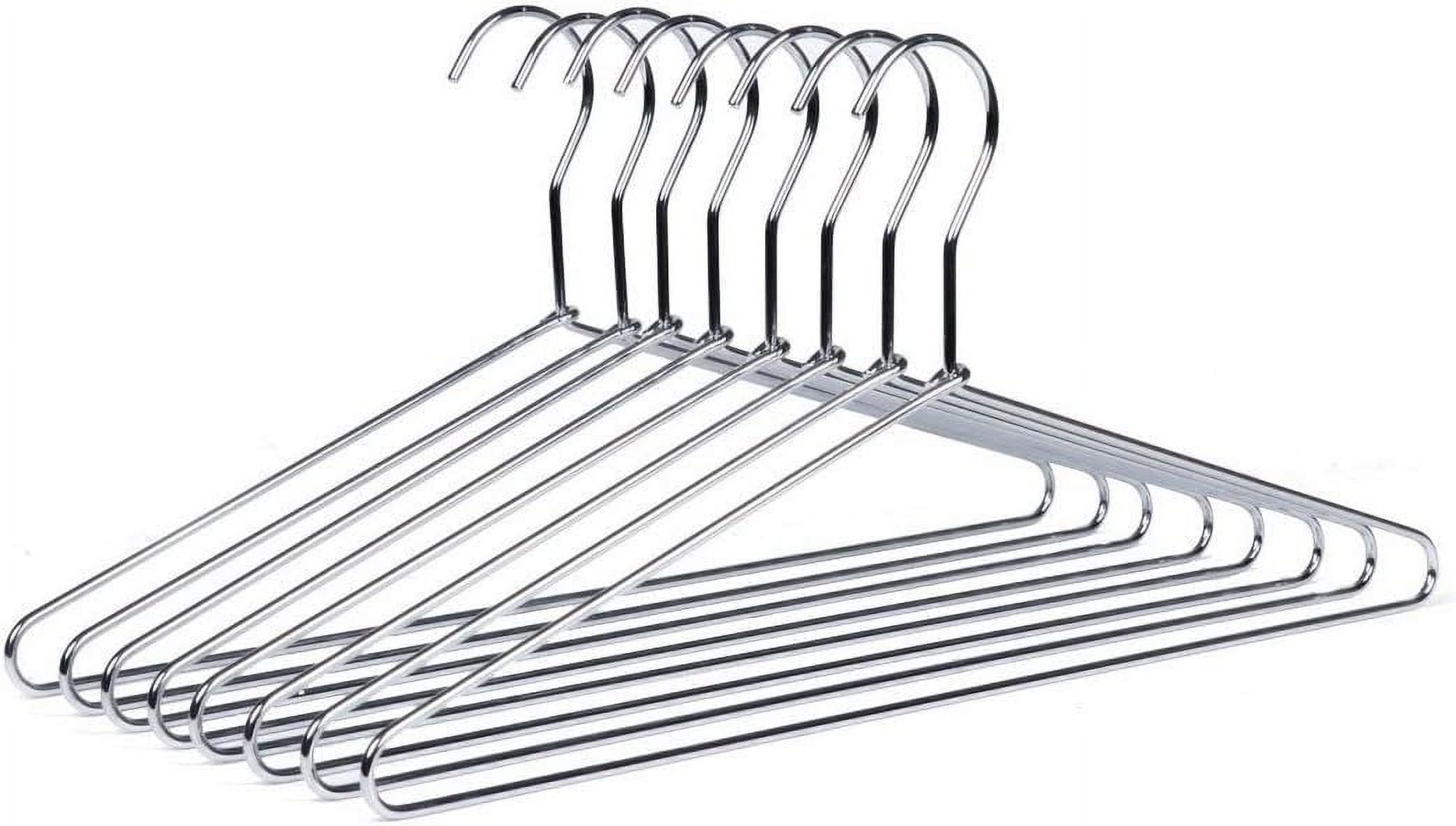 Heavy Duty Metal Suit Hanger Coat Hangers With Polished Chrome (Suit