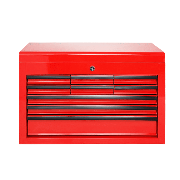 Heavy Duty Metal Tool Box 24-Inch – Portable Tool Chest with 9 Drawers, Ball Bearing Slides, EVA Liners, Auto-Locking System, Powder Coated Steel Tool Organizer for Garage, Workshop, Truck & Jobsite