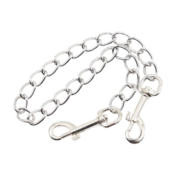 Heavy Duty Metal Training Chain Collar for Obedience and Walking Tether - Robust Outdoor Pet Training Tool for Cats and Dogs