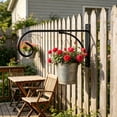 thumbnail image 1 of Heavy Duty Metal Wall Bracket, Scroll Design Hanging Hook for Flower Baskets & Bird Feeders, Rust Resistant Iron Plant Hanger for Porch, 1 of 6